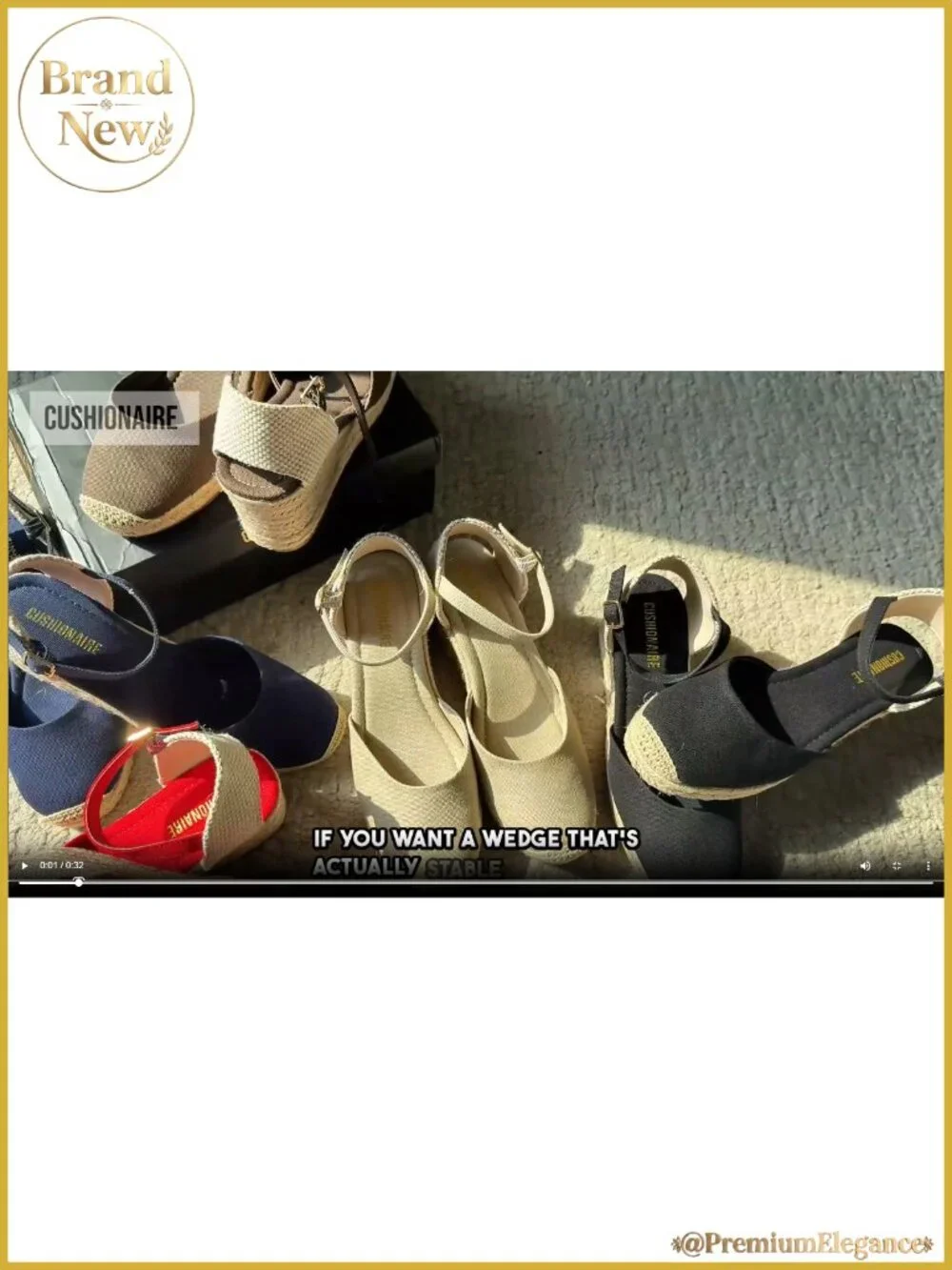 CUSHIONAIRE Elche Closed Toe Wedge Sandals Women Platform Espadrilles Buckle